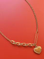 thumb Titanium 316L Stainless Steel Heart Vintage Necklace with e-coated waterproof 2
