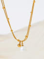 thumb Stainless steel Shell Geometric Dainty Necklace 1