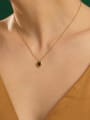 thumb Stainless steel Cubic Zirconia Heart Minimalist Necklace 1