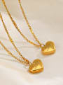 thumb Stainless steel Heart Letter Vintage Necklace 1