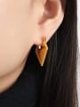 thumb Titanium Steel Geometric Minimalist Huggie Earring 1