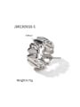 thumb Stainless steel Geometric Trend Band Ring 3