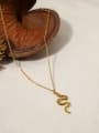 thumb Titanium Steel Snake Dainty Necklace 1