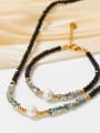 thumb Stainless steel Freshwater Pearl Geometric Trend Beaded Necklace 3