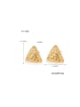 thumb Brass Geometric Trend Stud Earring 2