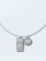 thumb Titanium 316L Stainless Steel Geometric Hip Hop Necklace with e-coated waterproof 3