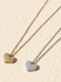 thumb Titanium 316L Stainless Steel Rhinestone Heart Minimalist Necklace with e-coated waterproof 2