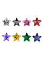 thumb Stainless steel Cubic Zirconia Star Minimalist Stud Earring--Single Only One 2