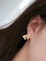 thumb Brass Cubic Zirconia Geometric Vintage Stud Earring 3