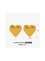 thumb Stainless steel Heart Trend Stud Earring 2