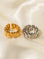 thumb Stainless steel Geometric Trend Band Ring 1