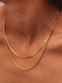 thumb Stainless steel Hip Hop Multi Strand Necklace 1