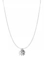 thumb Simple hollow star disc stainless steel necklace 1