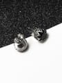 thumb Titanium 316L Stainless Steel Cubic Zirconia Geometric Vintage Stud Earring with e-coated waterproof 3