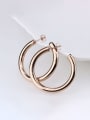 thumb Titanium Steel Round Minimalist Earring 1