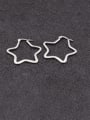 thumb Titanium Steel  Minimalist Five-pointed star Huggie Earring 2