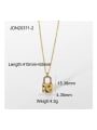 thumb Stainless steel Cubic Zirconia Locket Dainty Necklace 3