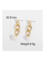 thumb Stainless steel Shell beads Pearl Trend Drop Earring 4