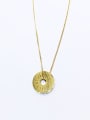 thumb Hollow letter coin Stainless Steel Necklace 0