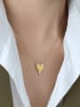 thumb Titanium Steel Rhinestone Heart Minimalist Necklace 1
