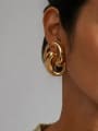 thumb Stainless steel Geometric Hip Hop Stud Earring 1