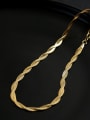 thumb Titanium Steel Snake Bone Chain Minimalist Necklace 4
