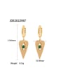 thumb Stainless steel Natural Stone Triangle Trend Drop Earring 3