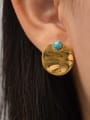 thumb Stainless steel Turquoise Geometric Trend Stud Earring 2