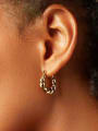 thumb Stainless steel Geometric Trend Huggie Earring 1