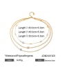 thumb Stainless steel Irregular Hip Hop Multi Strand Necklace 1