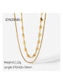 thumb Stainless steel Heart Trend Multi Strand Necklace 3