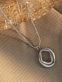 thumb Titanium 316L Stainless Steel Bead Chain  Vintage Irregular Pendant Necklace with e-coated waterproof 3