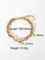 thumb Stainless steel Heart Vintage Hollow Chain Link Bracelet 2