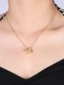 thumb Brass Animal Vintage Bead Chain Necklace 1