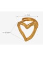 thumb Titanium Steel Heart Trend Band Ring 2
