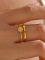 thumb Stainless steel Geometric Hip Hop Stackable Ring 1