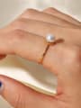 thumb Stainless steel Freshwater Pearl Dainty Ring 1