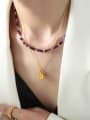 thumb Titanium Steel Natural Stone Geometric Trend Beaded Necklace 1
