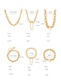 thumb Titanium Steel Hip Hop Geometric  Chain Bracelet and Necklace Set 3