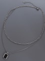 thumb Titanium 316L Stainless Steel Shell Geometric Vintage Multi Strand Necklace with e-coated waterproof 3