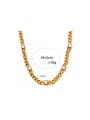 thumb Stainless steel Cubic Zirconia Geometric Trend Link Necklace 3