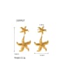 thumb Stainless steel Star Hip Hop Drop Earring 2