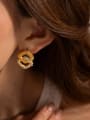 thumb Stainless steel Imitation Pearl Geometric Trend Stud Earring 1
