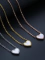 thumb Titanium Steel Shell Heart Minimalist Necklace 3