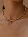 thumb Stainless steel Bead Chain Hip Hop Beaded Necklace 1