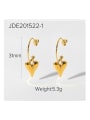 thumb Stainless steel Heart Trend Hook Earring 3