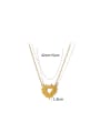 thumb Titanium Steel Heart Trend Necklace 3