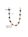 thumb Stainless steel Tiger Eye Geometric Trend Beaded Necklace 2
