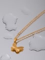 thumb Stainless steel Butterfly Hip Hop Necklace 2