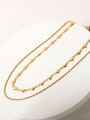 thumb Stainless steel Heart Trend Multi Strand Necklace 1